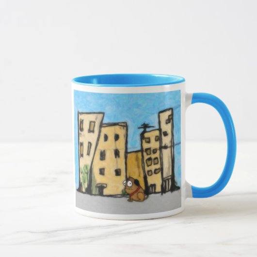 Mug Chien dans la ville (Droite)