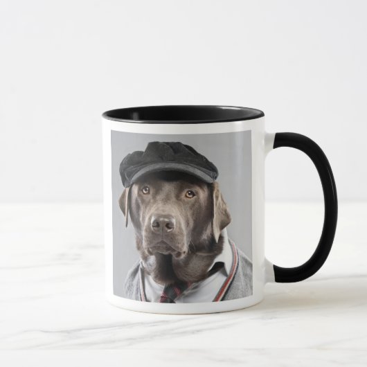 Mug Chien dans le chandail et le casquette (Droite)