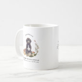 Mug Chien d'aquarelle Lagotto Romagnolo | Monogramme (Devant gauche)