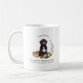 Mug Chien d'aquarelle Lagotto Romagnolo | Monogramme (Gauche)