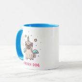 Mug Chien d'arc-en-ciel de licorne (Devant gauche)