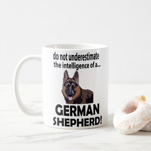 Mug Chien de berger allemand animal de compagnie (Avec donut)