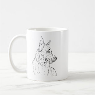 Mug Chien de berger allemand Art Alsacien
