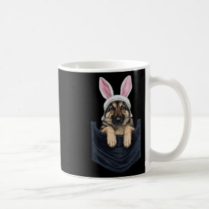 Mug Chien de berger allemand mignon chapeau de lapin d