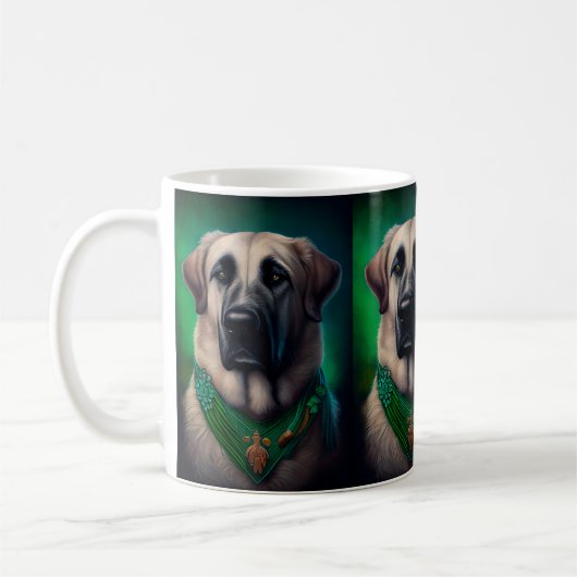 Mug Chien de berger anatolien en Robe de Fête de Saint (Gauche)