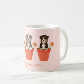 Mug Chien De Berger Australien En Pot De Fleurs (Devant droit)