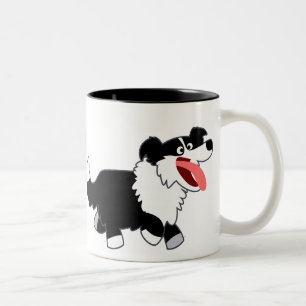 Mug Chien de berger border collie mignon heureux d