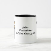 Mug Chien de berger dans son sac, drôle (Centre)