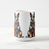 Mug Chien de bétail australien à côté d'une Jack-O-Lan (Centre)