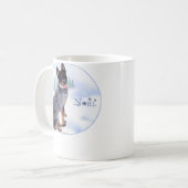Mug Chien de bétail australien Noel (Devant gauche)