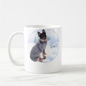Mug Chien de bétail australien Noel (Gauche)