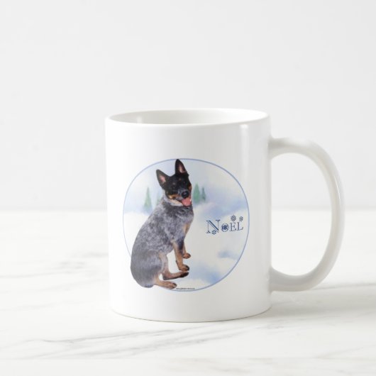 Mug Chien de bétail australien Noel (Droite)