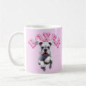 Mug Chien de boîte blanc jouant (Gauche)