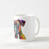 Mug Chien de boîte coloré (Devant droit)
