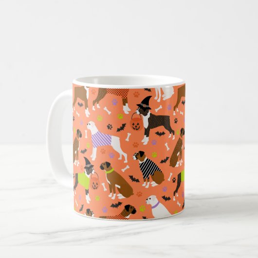 Mug Chien de boîte d'Halloween (Devant gauche)