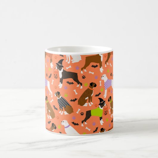 Mug Chien de boîte d'Halloween (Centre)