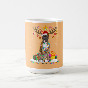 Mug Chien de boîte drôle Noël Teinder Reindeer Noël
