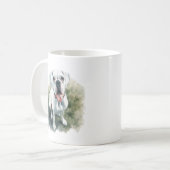 Mug Chien de boîte en aquarelle (Devant gauche)