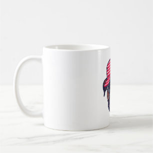 Mug Chien de boîte portant blanc rouge bleu