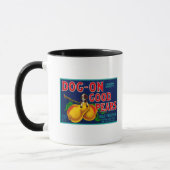 Mug Chien de bonnes poires Étiquette de vitesse de poi (Gauche)
