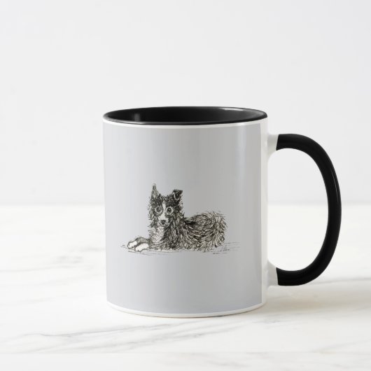 Mug Chien de border collie, juste chillin (Droite)