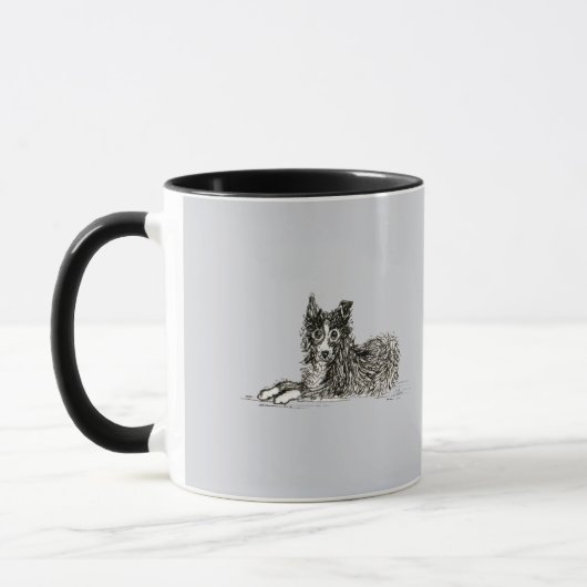 Mug Chien de border collie, juste chillin (Gauche)