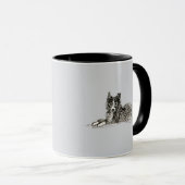 Mug Chien de border collie, juste chillin (Devant droit)