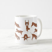 Mug Chien de boxe faisant du yoga (Devant droit)