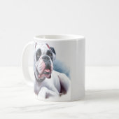 Mug 🐾 chien de boxe Graceful Guardian en aquarelle (Devant gauche)