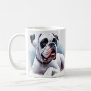 Mug 🐾 chien de boxe Graceful Guardian en aquarelle