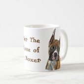 Mug Chien de boxe Perky Red Fawn (Devant droit)