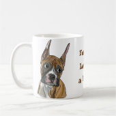 Mug Chien de boxe Perky Red Fawn (Gauche)