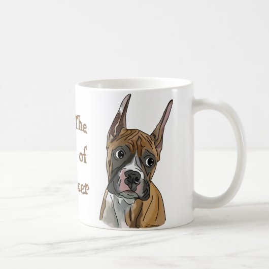 Mug Chien de boxe Perky Red Fawn (Droite)