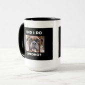 Mug Chien de boxeur dans le problème (Devant gauche)