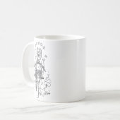 Mug Chien de Brexit laissant à l'Europe sur la moto (Devant gauche)