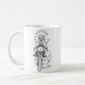 Mug Chien de Brexit laissant à l'Europe sur la moto (Gauche)