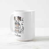 Mug Chien de café personnalisé (Devant gauche)