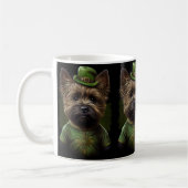 Mug Chien de Cairn Terrier en Robe de la Saint Patrick (Gauche)