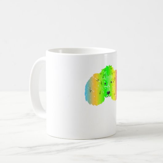 Mug Chien de caniche (Devant gauche)