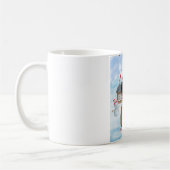 Mug Chien de caniche dans la neige Maison de chien de (Gauche)