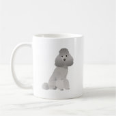 Mug Chien de caniche gris (Gauche)