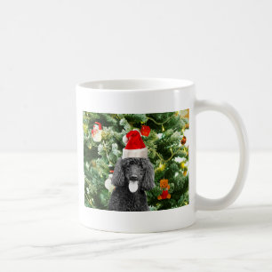Mug Chien de caniche sapin de Noël Snowman Red Santa C