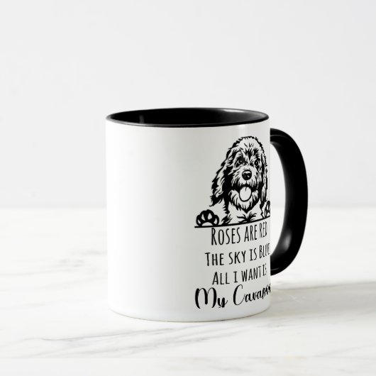 Mug chien de cavapoo (Devant droit)