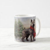 Mug Chien de Chesapeake à Noël de neige (Devant droit)