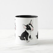 Mug Chien de chiot de taureau noir (Centre)