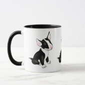 Mug Chien de chiot de taureau noir (Gauche)