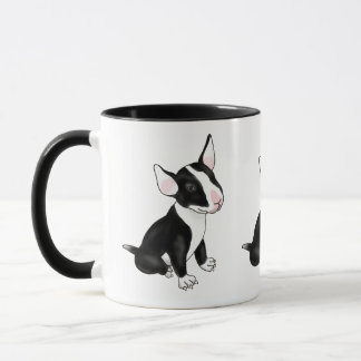 Mug Chien de chiot de taureau noir