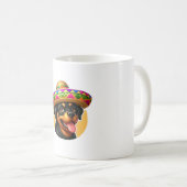 Mug Chien de Cinco de Mayo Rottweiler Mexique (Devant droit)