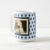 Mug Chien de compagnie Chat Photo Amour Empreinte de p (Devant gauche)