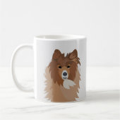 Mug Chien de compagnie Sheltie Chien (Gauche)